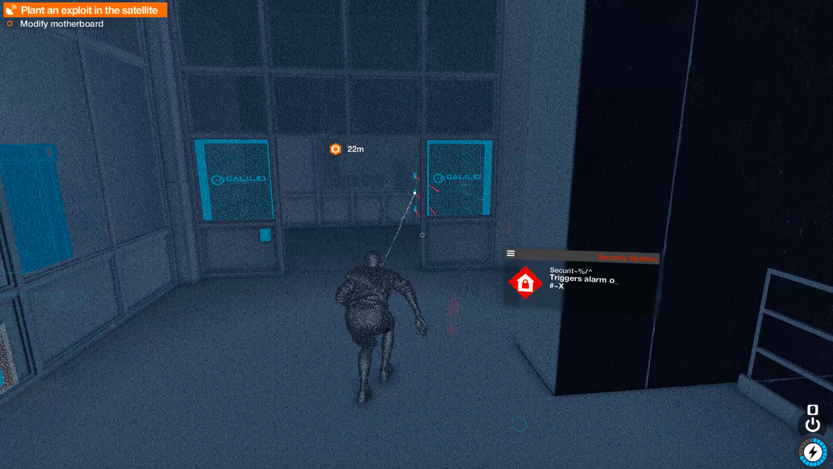 Watch Dogs 2's version of The Stealth Ability That Lets You See Through walls is pretty ugly.