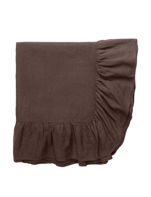 Catania Linen Ruffle Tablecloth