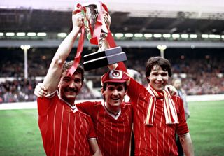 Graeme Souness, Kenny Dalglish and Alan Hansen (l-r) enjoyed lots of success with Liverpool