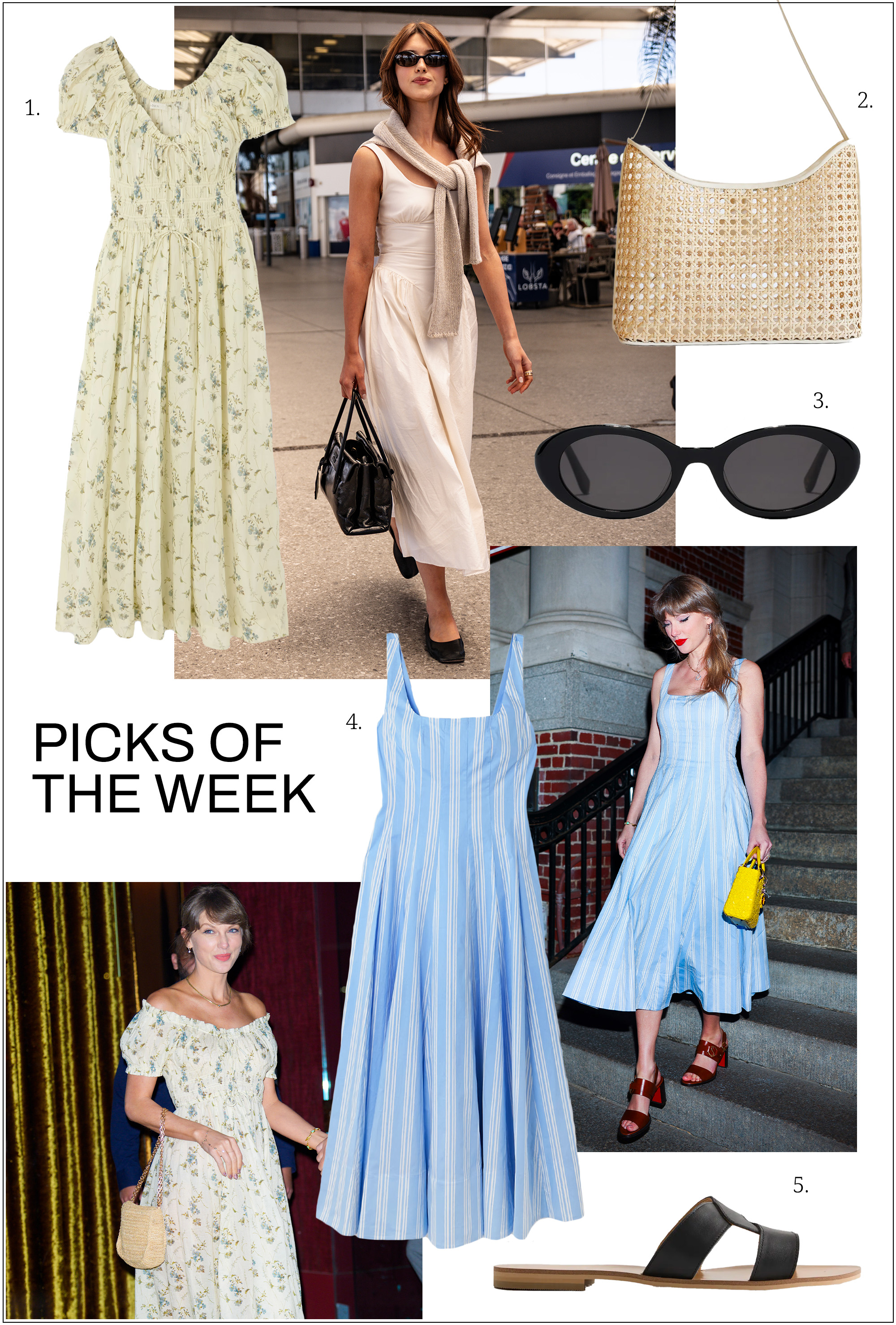 Taylor Swift and Daisy Edgar Jones wearing their best summer dresses