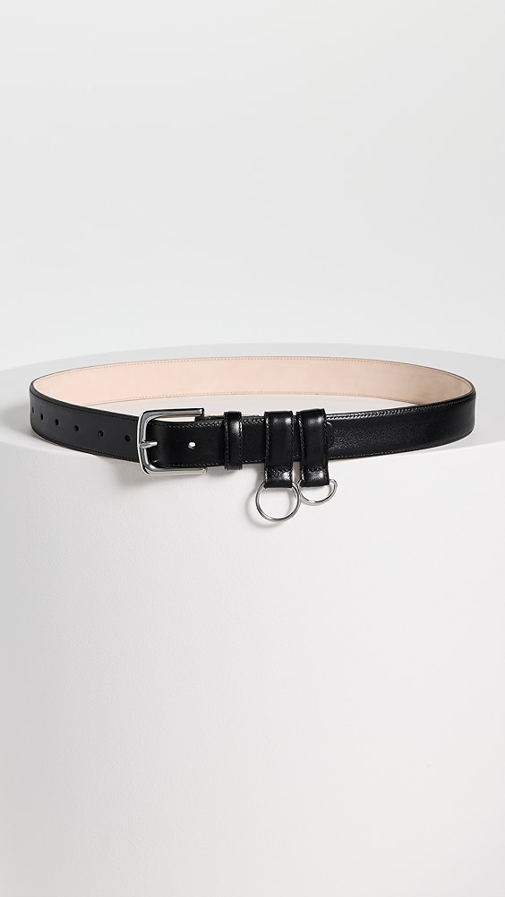 Tibi Classic Ring Hardware Leather Belt