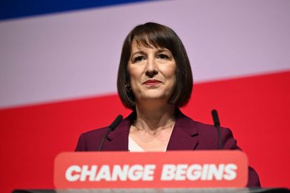  Rachel Reeves makes a speech during the Labour Party Conference