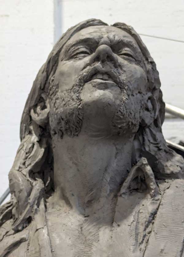The head of the Lemmy statue
