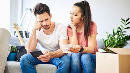 Couple in their living room