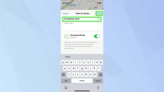 Apple maps finalize custom hike route 