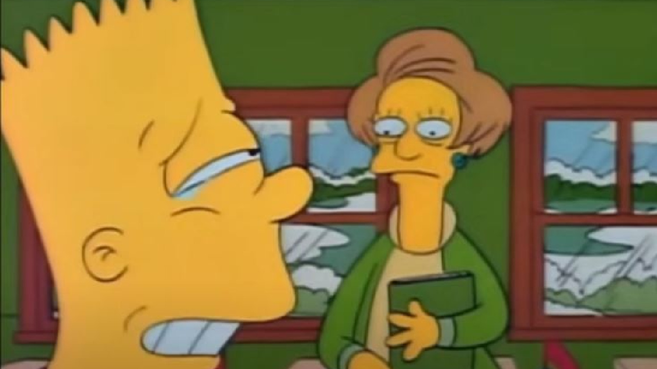 Bart crying in The Simpsons.