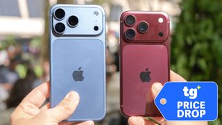 iPhone 18 Pro Max and iPhone 18 Pro held side by side