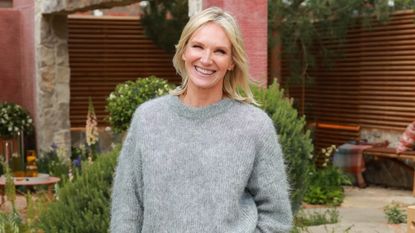 Jo Whiley walks through the Killik & Co 'Save for a Rainy Day' Garden at Chelsea Flower Show