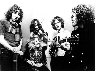 Fairport Convention backstage in 1969