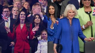 Kate Middleton and Queen Camilla at the coronation concert