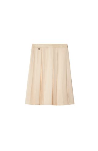 Pleated Silk Skirt