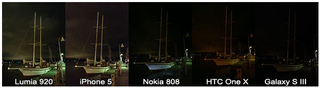 Nokia Lumia 920 low light comparison