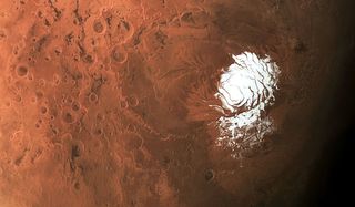 The south polar ice cap of Mars