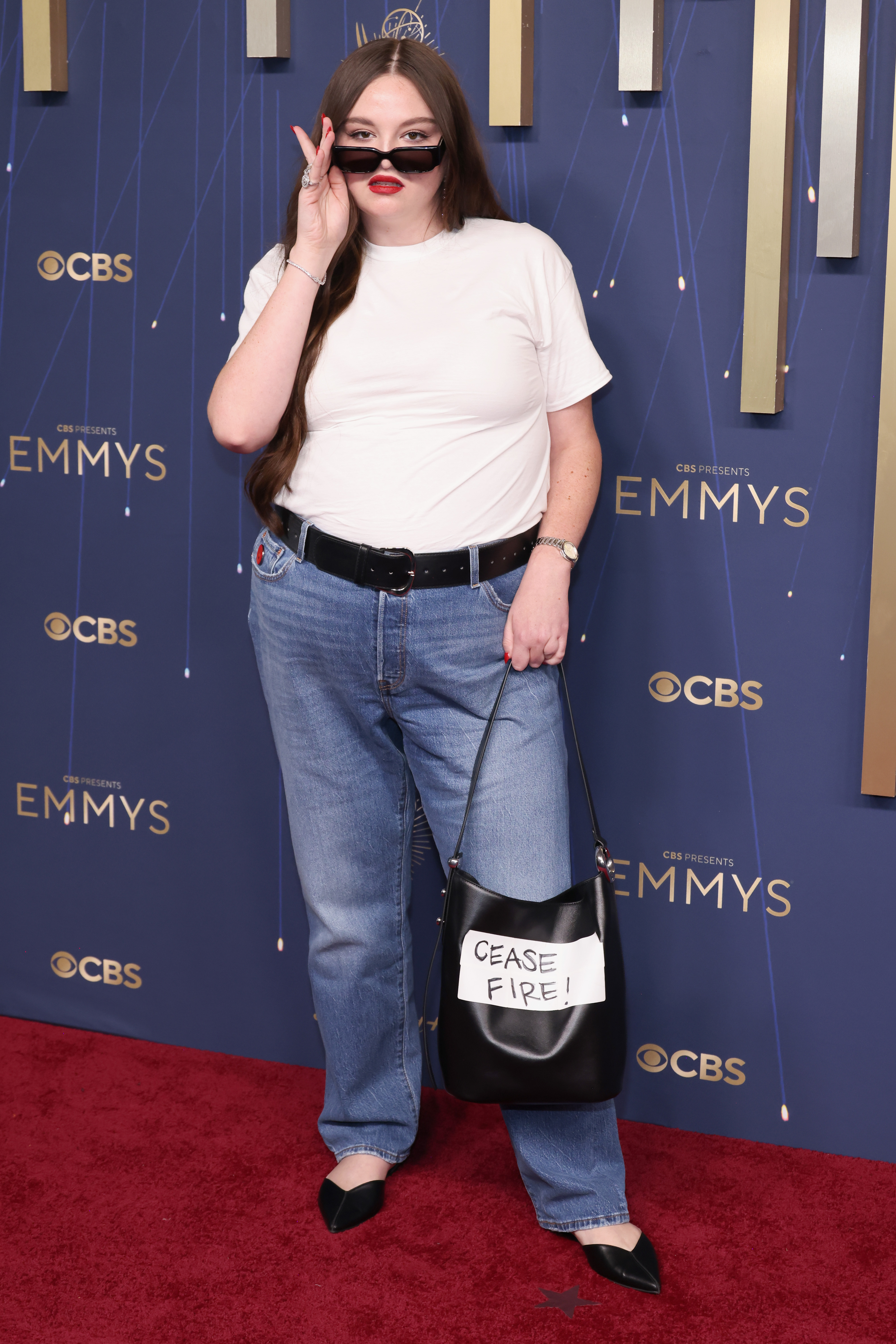 Megan Stalter attended the 2025 Emmys