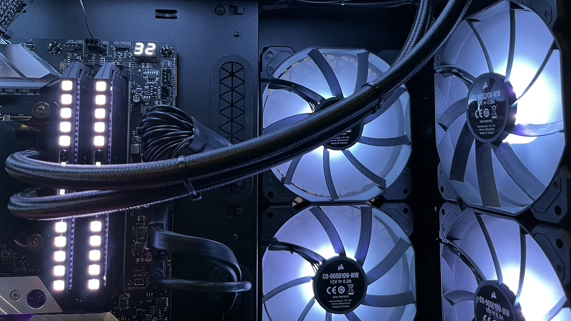 Origin 5000T Millenium gaming PC fans