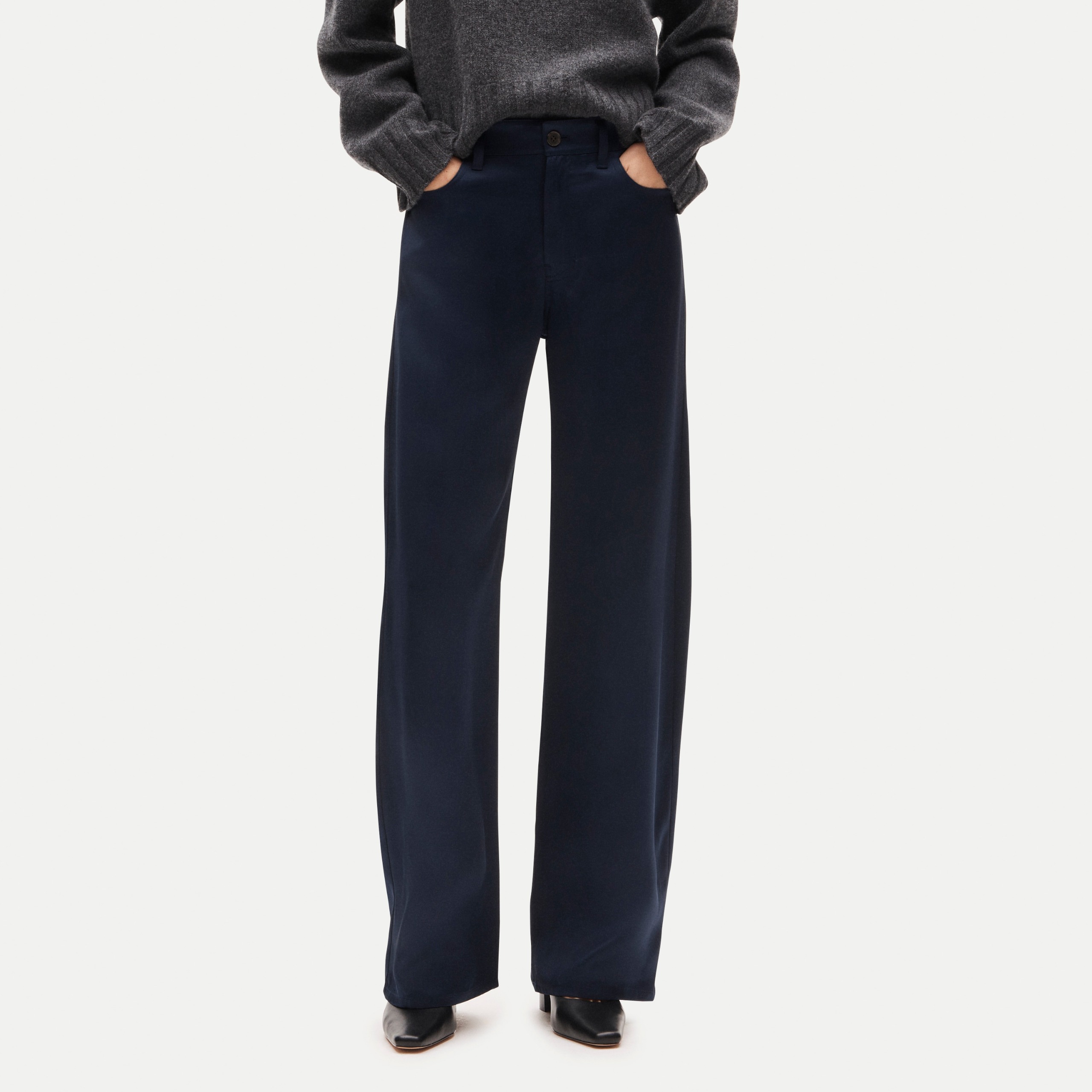 j.crew, Remi Exaggerated Barrel Pant in Double-Faced Satin