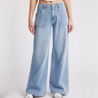 Wide leg denim jeans from Nordstrom