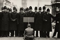 Protest, Cuban Missile Crisis, Whitehall, London, 1962, by Don McCullin