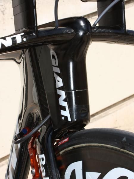 Some team stem assemblies are still made from machined aluminum but all production bikes will use carbon fiber exclusively.
