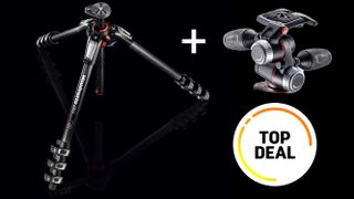 Manfrotto MT055CXPRO4 Carbon Fibre Tripod and Manfrotto MHXPRO-3W X-Pro 3-Way Head - Black Friday deal