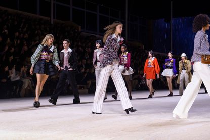 Louis Vuitton Ends Paris Fashion Week With a Retro Mix of Color