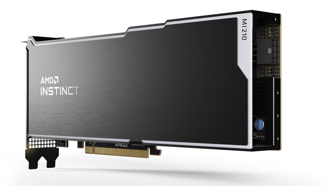 AMD Radeon Instinct MI210 images and slides