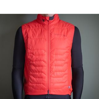 Endura Pro SL Primaloft II Gilet in red pictured against a plain grey background