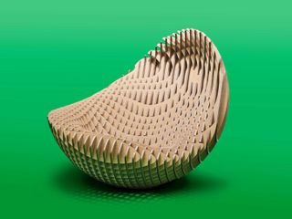 ‘Southern Hemisphere’ chair, one of a series of Ron Arad chairs in Alpi wood