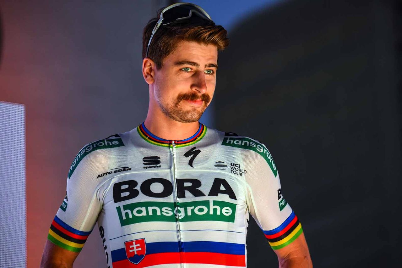 Peter Sagan at the 2019 Tour Down Under team presentation.