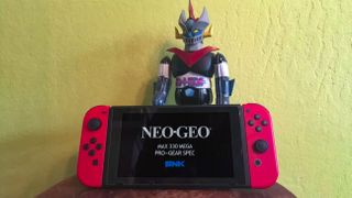 Nintendo Switch with Neo Geo screen