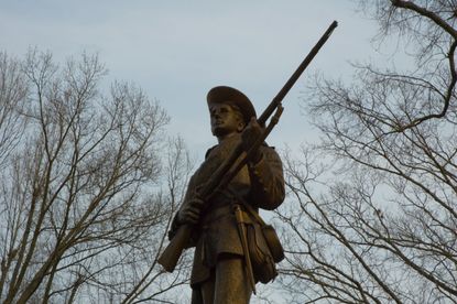 A confederate memorial at the University of North Carolina at Chapel Hill.