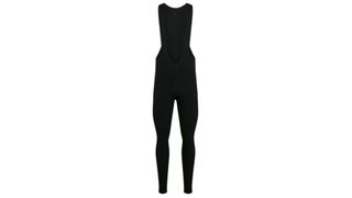 Rapha Deep winter bib tights in black against a white background