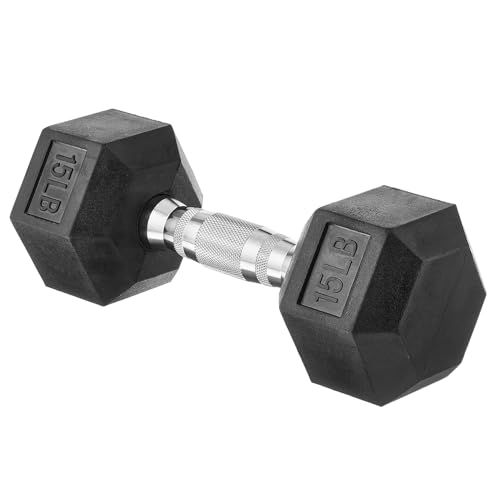 Amazon Basics Rubber Hex Dumbbell