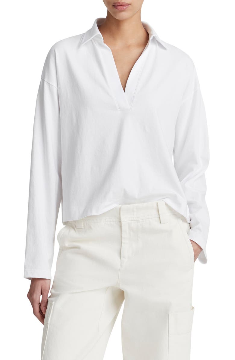 Easy Long Sleeve Cotton Polo