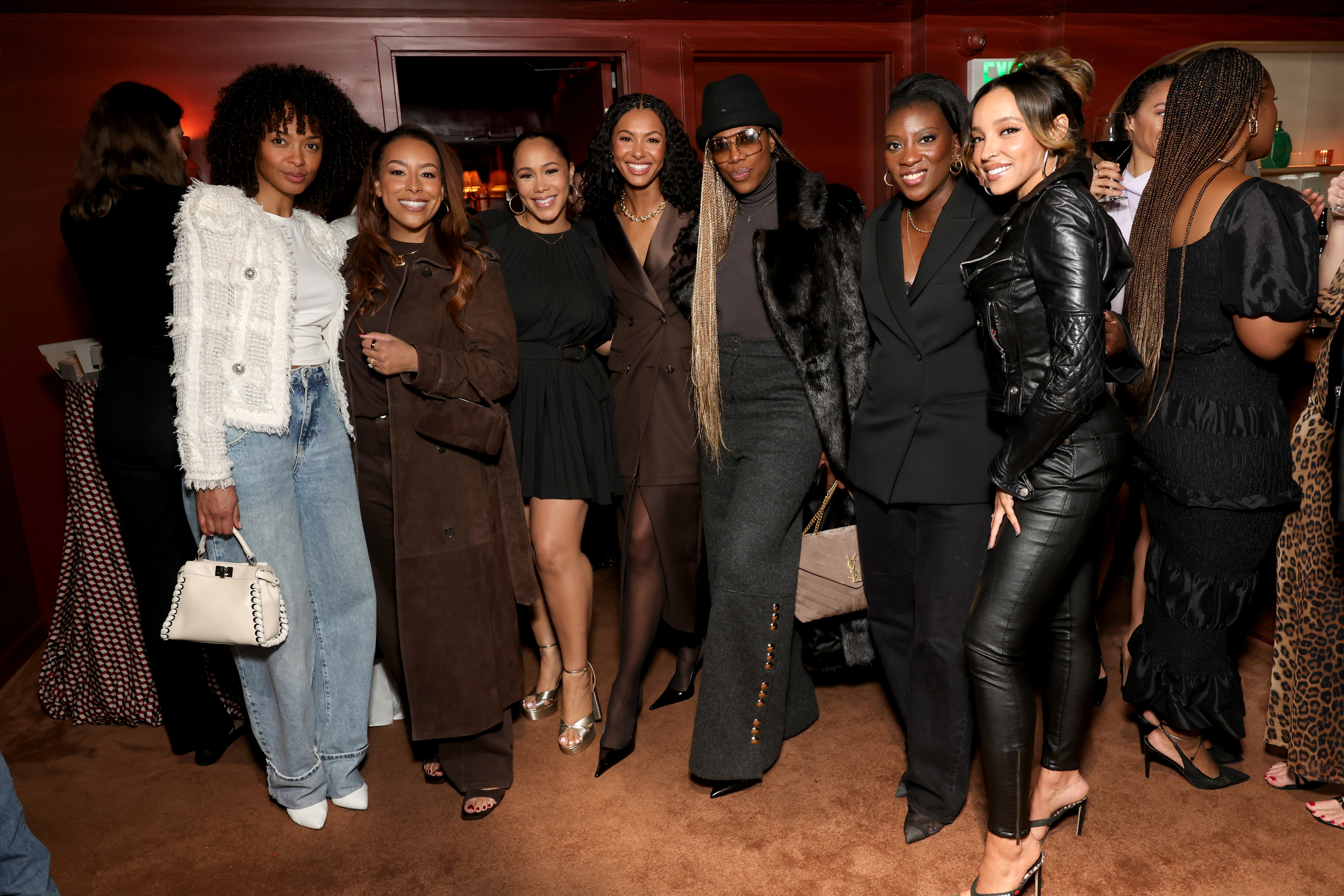 Susan Chardy, Nicole Lynn, Hazel Renee, Malika Andrews, Yvonne Orji, Nikki Ogunnaike, and Tinashe.