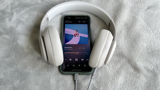Listening to Tidal using the Beats Studio Pro's USB-C mode