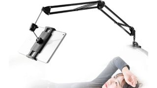 Product shot of the Samhousing 360-degree Tablet Stand, one of the best iPad holders for bed