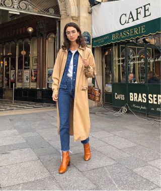 french woman wearing denim