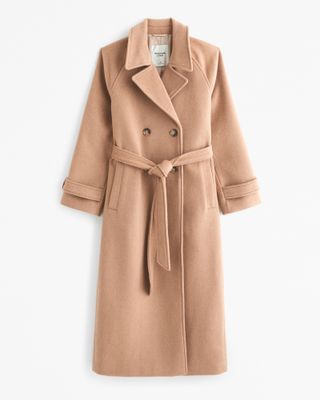 Abercrombie, Wool-Blend Trench Coat