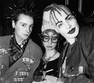 Trojan, Nichola and Leigh Bowery at London club Taboo, 1985.