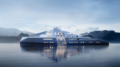 Outlier I concept yacht by Foster + Partners with Lateral Naval Architects