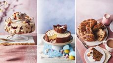 A comp image showing three Easter pudding dishes