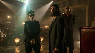 Keanu Reeves Jessica Henwick and Yahya Abdul Mateen II in The Matrix Resurrections