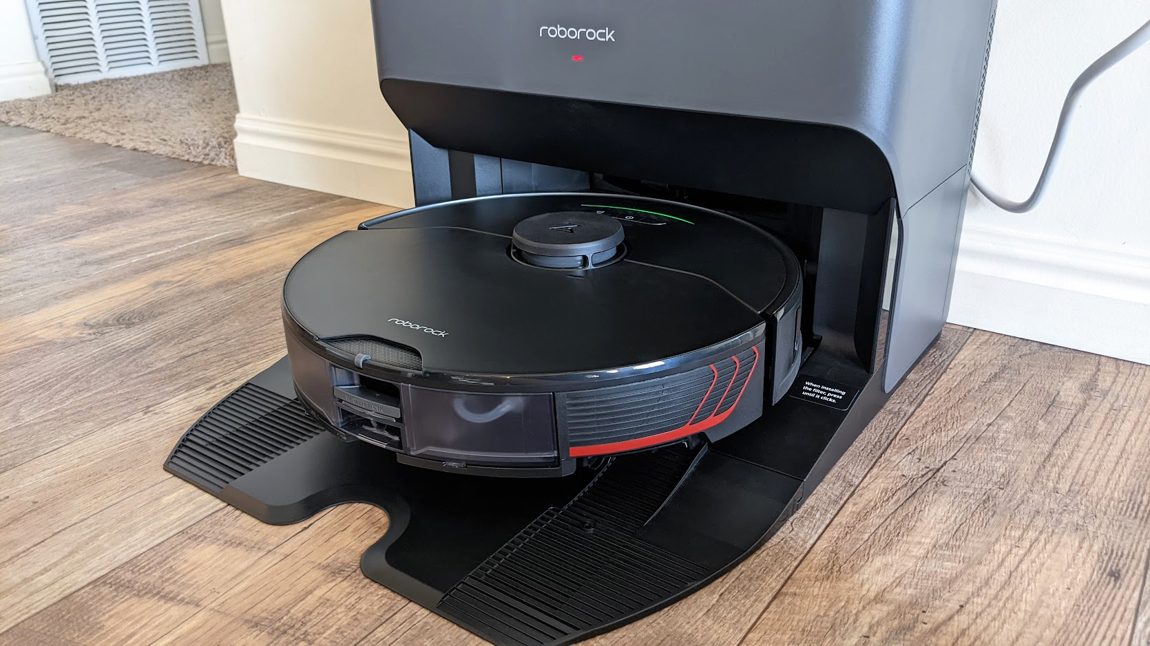 Roborock S7 MaxV Ultra in dock.