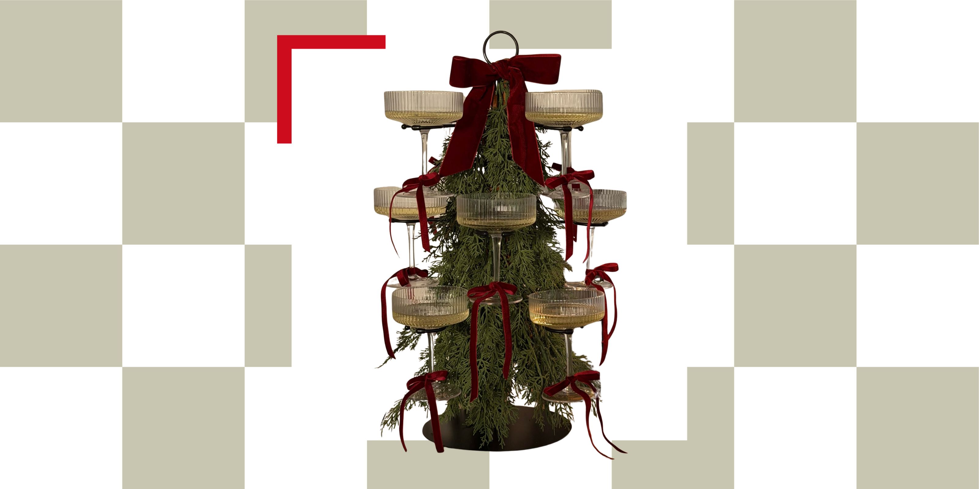 martini christmas tree