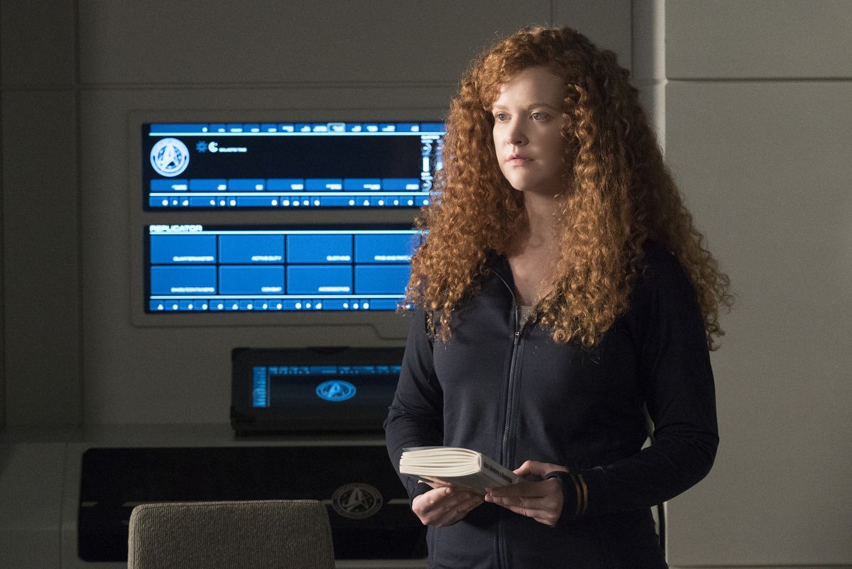 Mary Wiseman as Sylvia Tilly in Star Trek: Discovery.