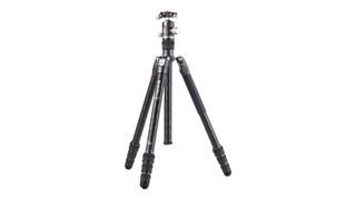The Benro Rhino travel tripod on a white background