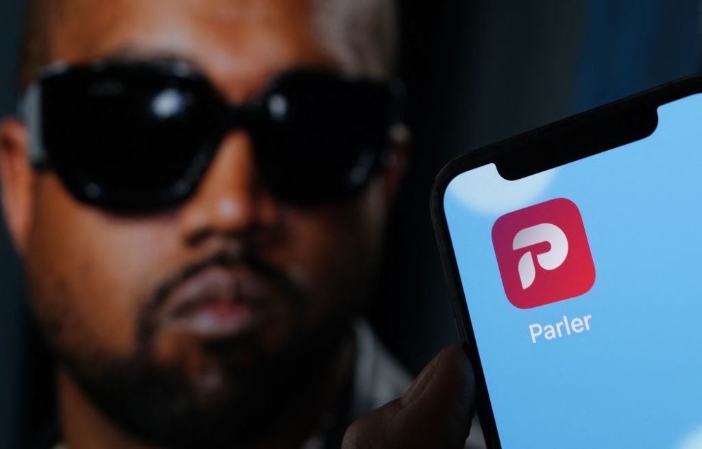 Kanye West and Parler