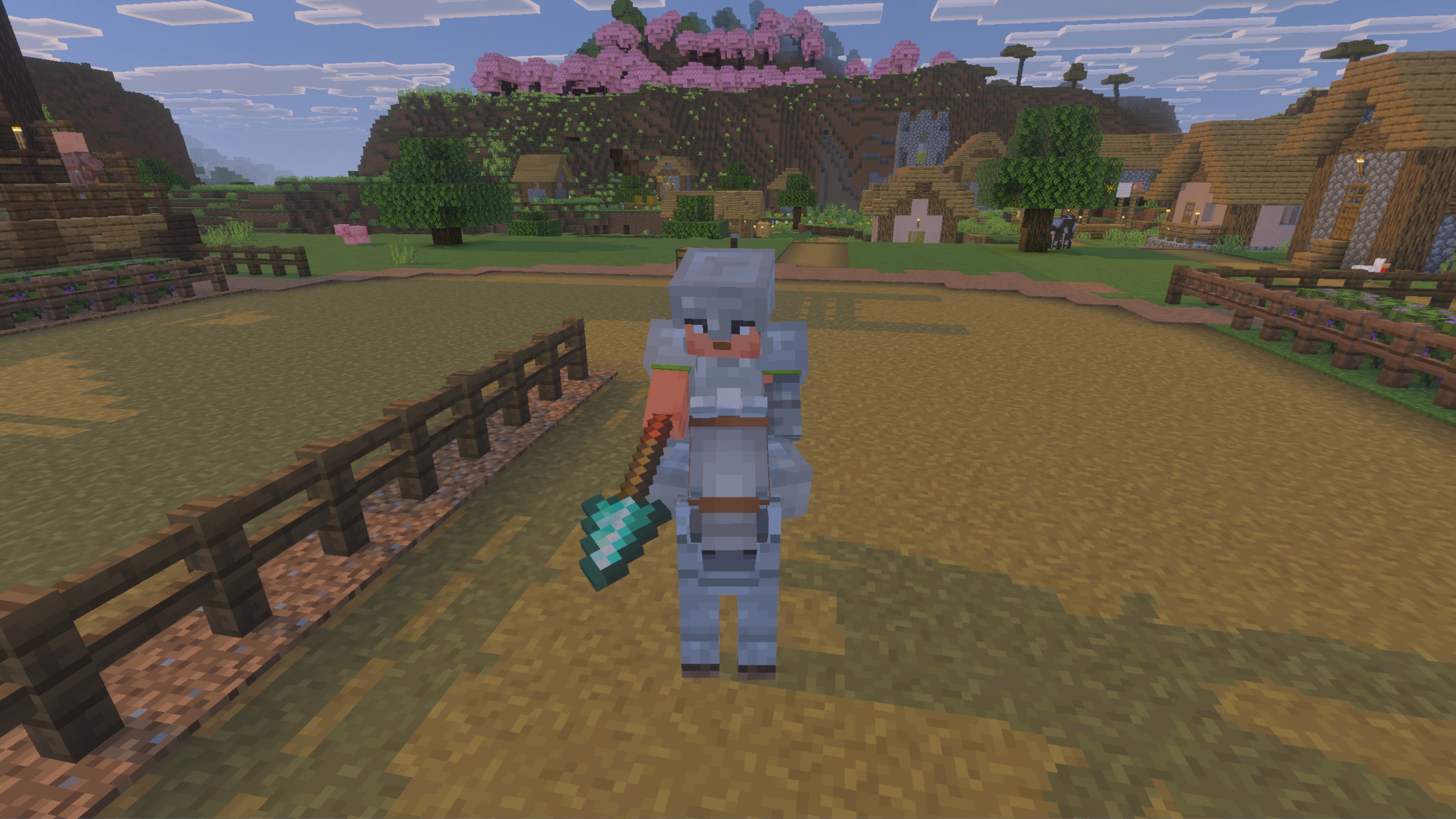 Screenshot of Minecraft "Mounts of Mayhem" from Minecraft Live (Sept. 2025).