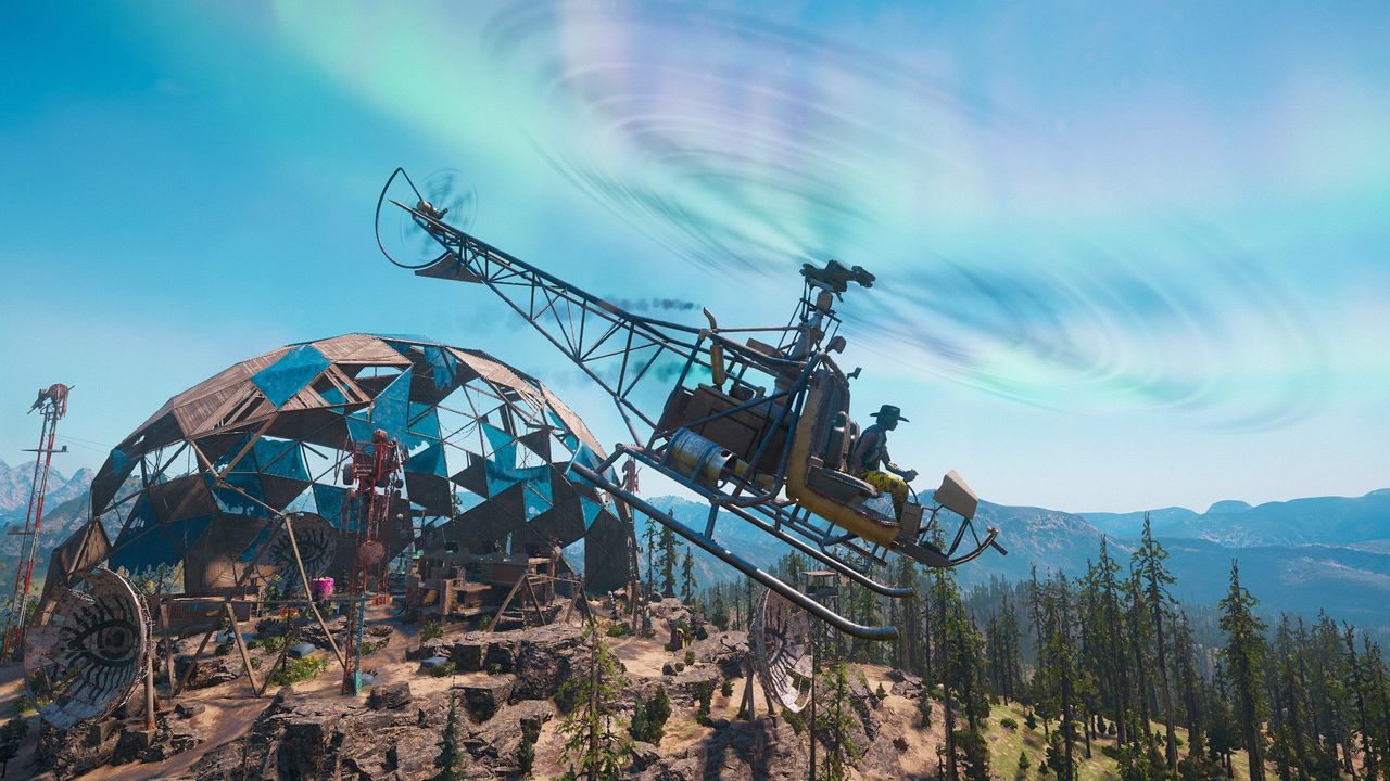 The bad guys aren't the only one with choppers.